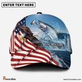 Frenzidea Eagle Flag Salmon Fishing Classic Cap