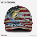 Frenzidea Personalized American Crappie Water Splash FIshing Classic Cap