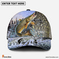 Frenzidea Personalized Clear Water Skin Pike Fishing Classic Cap