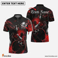 Frenzidea Gear With Skull-Themed Bowling Personalized Name, Team Name 3D Shirt (4 Colors)