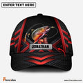 Frenzidea  Personalized Fishing Black & Red Cap