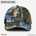 Frenzidea Personalized Crappie Fishing Skin Seawave Classic Cap