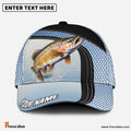 Frenzidea Personalized Trout Fishing Net Pattern Blue Cap