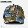 Frenzidea Personalized Walleye Fishing Skin Seawave Classic Cap
