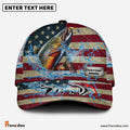 Frenzidea Personalized American Trout Water Splash FIshing Classic Cap