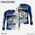 Frenzidea Walleye Fishing Dark Blue Skin Sport Custom Name & Team Name 3D Shirts