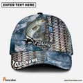 Frenzidea Personalized Striped Bass Fishing Skin Seawave Classic Cap