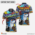 Frenzidea Billiards 8 Style Shark Personalized Name, Team Name Shirt