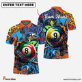 Frenzidea Billiards Ball 8 & Ball 9 Graffiti Street Personalized Name Shirt (S)