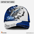 Frenzidea Personalized Pike Fishing Dark Blue Skin Sport Classic Cap
