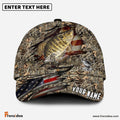 Frenzidea Personalized Crappie Premium Crack Camo Fishing Classic Cap