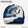 Frenzidea Personalized Crappie Fishing Dark Blue Skin Sport Classic Cap