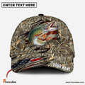 Frenzidea Personalized Pike Fishing Premium Crack Camo Classic 3D Cap