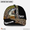 Frenzidea Personalized Musky Fishing Jungle Camo Classic Cap
