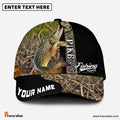 Frenzidea Personalized Pike Fishing Jungle Camo Classic Cap