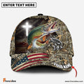Frenzidea Personalized Premium Loralle Pike Fishing Under God 3D Cap