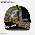 Frenzidea Personalized Striped Bass Fishing Jungle Camo Classic Cap