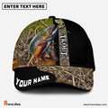 Frenzidea Personalized Trout Fishing Jungle Camo Classic Cap