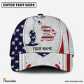 Frenzidea Personalized Catfish Fishing American Dusty Style Classic Cap