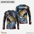 Frenzidea Walleye Fishing Rising Star Custom Name & Team Name 3D Shirts