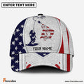 Frenzidea Personalized Trout Fishing American Dusty Style Classic Cap
