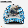 Frenzidea Personalized Catfish Fishing Light Blue Camo Sport Classic Cap