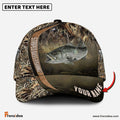 Frenzidea Personalized Striped Bass Fishing Grass Nature Classic Cap