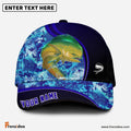 Frenzidea Blue Patchy Mahi Mahi Fishing Personalized Cap