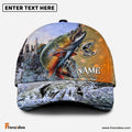 Frenzidea Personalized Clear Water Skin Trout Fishing Classic Cap