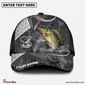 Frenzidea Crappie Fishing Gray Camo Sport Personalized Cap