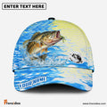 (12 Breeds) Frenzidea Fishing Blue Lake Pattern Customized Name 3D Cap