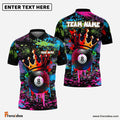 Frenzidea Billiards Ball 8 King Graffiti Customized Name, Team Name 3D Shirt