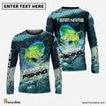 Frenzidea Mahimahi Fishing Aqua Strike Custom Name & Team Name 3D Shirts