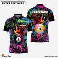 Frenzidea Billiards Ball 8&9 King Graffiti Customized Name, Team Name 3D Shirt