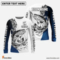 Frenzidea Trout Fishing Ink Splash Custom Name & Team Name 3D Shirts