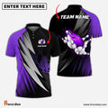 Frenzidea Thunder Polka Dot Motifs Bowling Personalized Name, Team Name 3D Shirt (4 Colors)