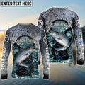 Frenzidea Salmon Fishing Grey Custom Long Sleeve Performance Fishing Long Sleeves
