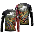 Frenzidea Fishing Trout Skin Customize Name 3D Shirts