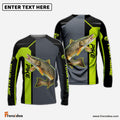 Frenzidea Personalized Pike Fishing Green Line Sport Jersey Fishing Shirts