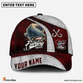 Frenzidea Personalized Catfish Fishing Classic Red Cap