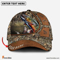 Frenzidea Personalized Trout Fishing Nature Leather Pattern Classic Cap