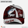 Frenzidea Personalized Salmon Fishing Red Cap