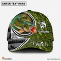 Frenzidea Custom Name Northern Pike Fishing Heart Beat Hook Classic Cap