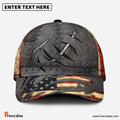 Frenzidea  Fishing hat United States Hook print Cap