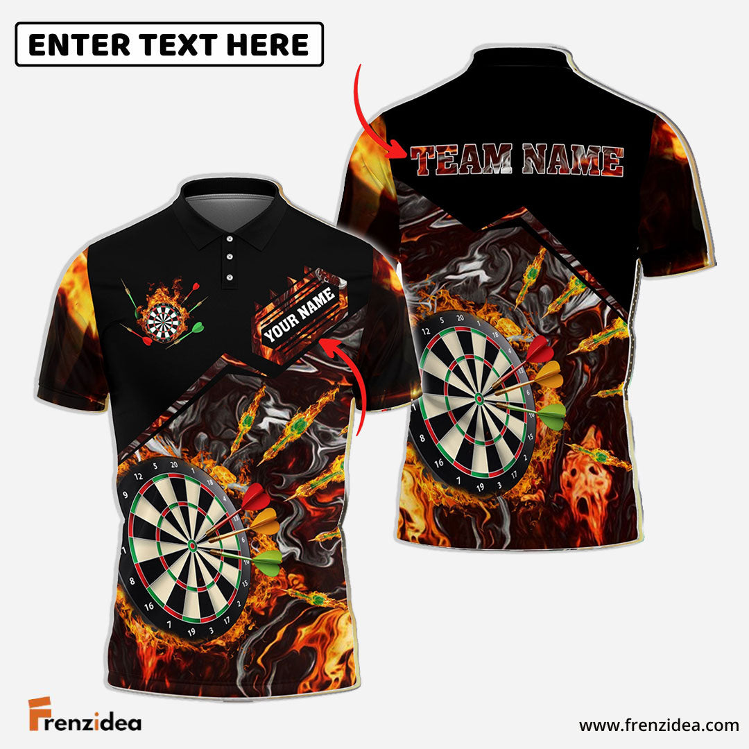 Frenzidea Dart Fire Personalized Name, Team Name 3D Shirt