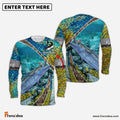 Frenzidea Kingfish Skin And Camo Fishing Cool Customize Name 3D Shirts