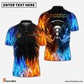 Frenzidea Billiards Water & Fire Personalized Name, Team Name 3D Shirt