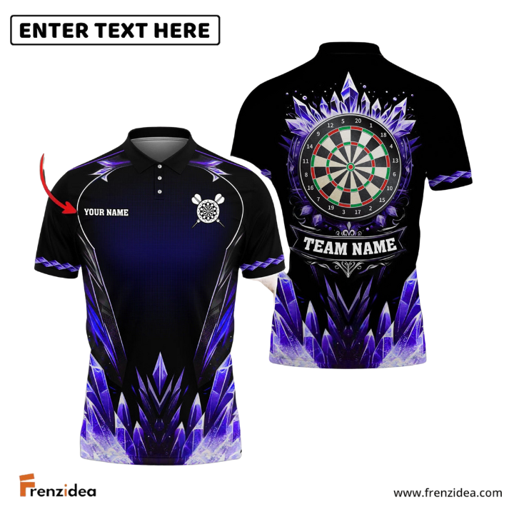 Frenzidea Darts Ice Age Personalized Name, Team Name 3D Shirt (4 Colors)