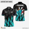 Frenzideas Bowling And Pins Sword Legend Customized Name, Team Name 3D Shirt (4 Colors)