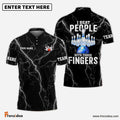 Frenzideas Bowling And Pins I Beat People Customized Name, Team Name 3D Shirt (4 Colors)